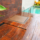 Tampa Casa De Máquina Piscina Lisa Simples Grelha 80x80cm B1