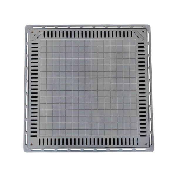 Tampa Casa De Máquina Piscina Lisa Simples Grelha 80x80cm C