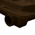 Tampa Casa Máquina Piscina Lisa Articulada Grelha 80x80cm M