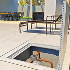 Tampa Casa Máquina Piscina Rebaixada Art Invisível 90x90cm C