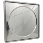 Tampa Cega E Caixilho Porta Grelha 15x15 Aço Inox Kit Banheir