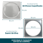 Tampa Cega E Caixilho Porta Grelha 15x15 Aço Inox Kit Banheir