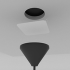 Tampa Cega Espelho Quadrado Placa De Embutir Para Recorte De