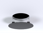 Tampa Cega Espelho Redondo Placa De Embutir Para Recorte De L