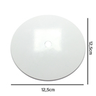 Tampa Cega Metal Redonda 12,5cm Branca