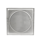 Tampa Cega Quadrada Grande com Caixilho Inox 304 Cromada Equation