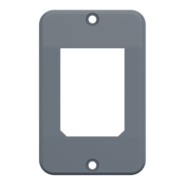 Tampa Condulete 1 Tomada 2 Interruptores 4x2 PVC Cinza Tigre