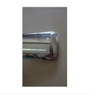 Tampa Corrimao Aluminio Chata Escada Perfil Brilhante Kit 2 Un