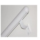 Tampa Corrimao Parede Perfil Tubo 2 Pol Nylon Branco Kit 2pc
