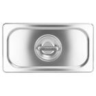 Tampa Cuba Gn Aço Inox 1/3 Sem Recorte Gourmet Mix