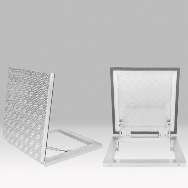 Tampa De Alumínio Para Casa De Maquina 80 X 80 - Sobrepor  Ci