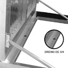 Tampa De Alumínio Para Casa De Maquina 90 X 90 - Embutir Vent