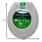 Tampa De Assento Sanitário Oval Modelo Comfort Amanco Branco