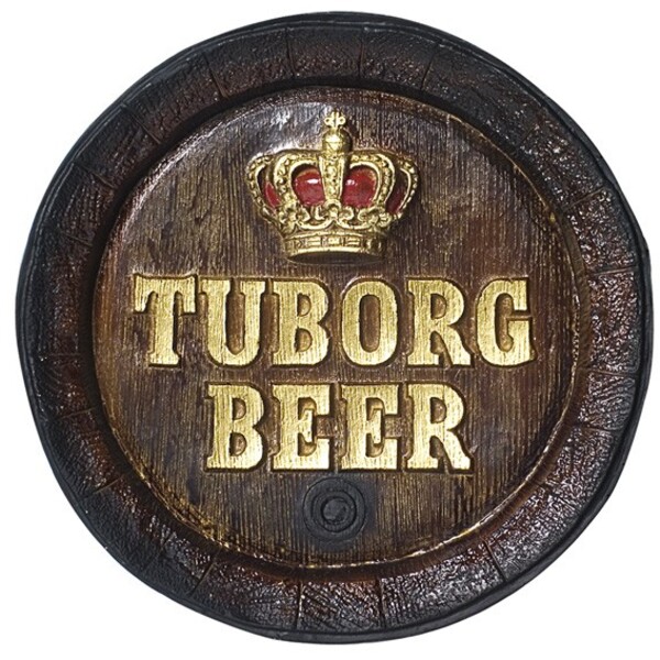 Tampa De Barril Decorativa Grande Tuborg Cerveja
