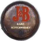 Tampa De Barril Decorativa Pequena J&b Whisky