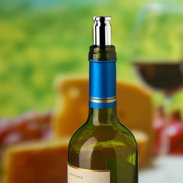 Tampa De Garrafa Tipo Rolha Em Formato De Bala - Inox