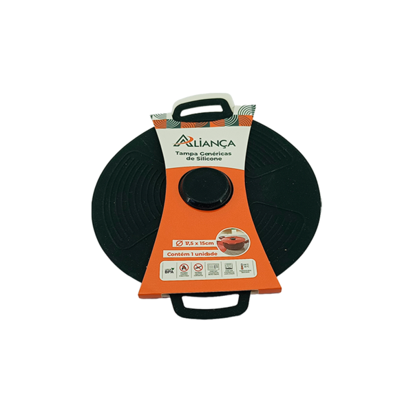 Tampa De Panela De Silicone 17,5 X 15cm