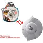 Tampa De Panela Frigideira Em Inox Universal Tamanho Ajustave