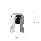 Tampa De Pressão Para Garrafa Prateada