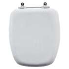 Tampa De Privada Almofadada Amarilis Branco Para Louça Fiori