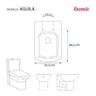 Tampa De Privada Em Mdf Aquila Branco Para Vaso Eternit