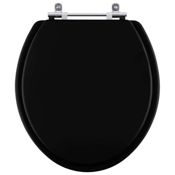 Tampa De Privada Em Mdf Colonial Preto Para Vaso Hervy