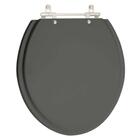 Tampa De Privada Em Mdf Evolution Cinza Escuro Para Vaso Sant