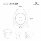 Tampa De Privada Em Mdf Vila Real Cinza Claro Para Bacia Luza