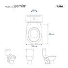 Tampa De Privada Jasmim Verde Claro Para Louça Fiori 6lpf