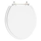 Tampa De Privada Poliéster Fiori Branco Para Louça Fiori 6lpf