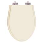 Tampa De Privada Poliéster Soft Close Alpinia Marfim Para Lou