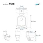 Tampa De Privada Soft Close Mist Branco Para Louça Icasa 6lpf