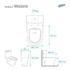 Tampa De Privada Soft Close Vesúvio Branco Para Louça Icasa 6