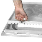 Tampa De Ralo Gda 90x90 Articulada Rebaixada Com Grelha Invis