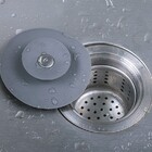 Tampa De Ralo Pia Universal De Silicone Filtro Kit Com 2