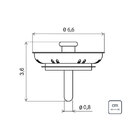Tampa De Válvula Tramontina 3 1/2 Polegada Inox Pias E Cubas