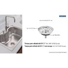 Tampa De Válvula Tramontina Luxo 1/2" Inox E Polipropileno