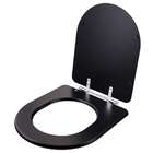 Tampa De Vaso Acrilico Carrara Preto Fosco Para Bacia Deca