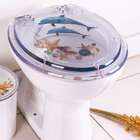 Tampa De Vaso Acrilico Decorada Golfinho Estrela Do Mar