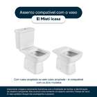 Tampa De Vaso Acrilico Misti Branco Para Bacia Icasa 6lpf