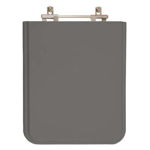 Tampa De Vaso Acrilico Square Cinza Escuro Para Bacia Incepa