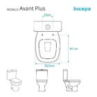 Tampa De Vaso Acrilico Transparente Avant Plus Para Bacia Inc