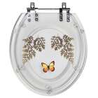 Tampa De Vaso Acrílico Transparente Com Borboleta Amarela