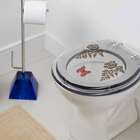 Tampa De Vaso Acrílico Transparente Com Borboleta Vermelha