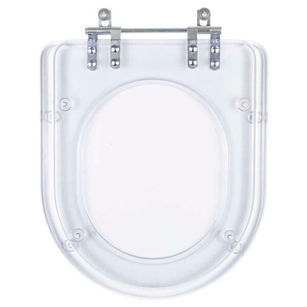 Tampa De Vaso Acrilico Transparente Smart Para Bacia Celite 6