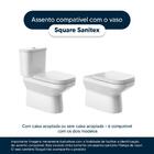 Tampa De Vaso Acrilico Transparente Square Para Bacia Sanitex
