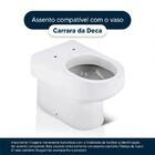 Tampa De Vaso Almofadada Carrara Bege Creme Para Bacia Deca