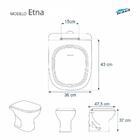 Tampa De Vaso Almofadada Etna Branco Para Bacia Icasa