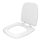 Tampa De Vaso Almofadado Com Amortecedor Fit Branco Para Baci