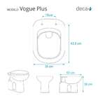 Tampa De Vaso Almofadado Com Amortecedor Vogue Plus Preto Par